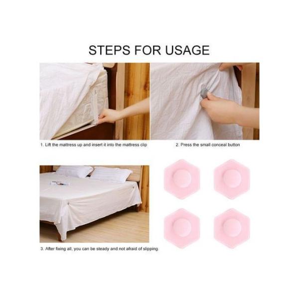 1--4 plastic corners to fix the sheets and prevent them from slipping