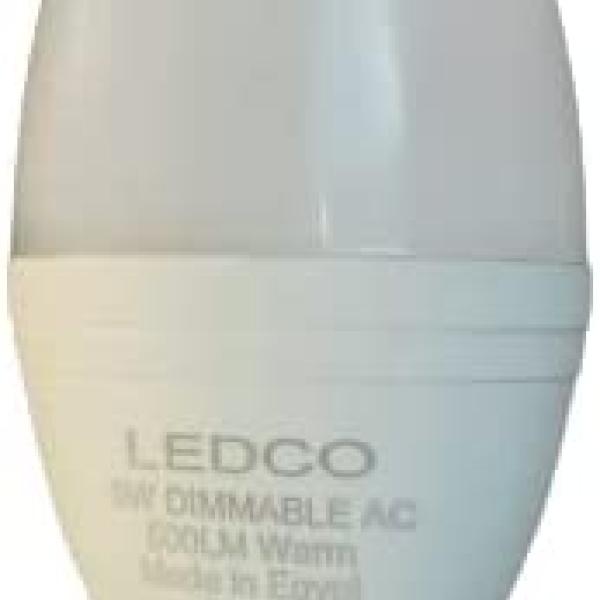 1--LED bulb / lamp warm light (warm) 5 watt compatible with the dimmer device (DIMMABLE)